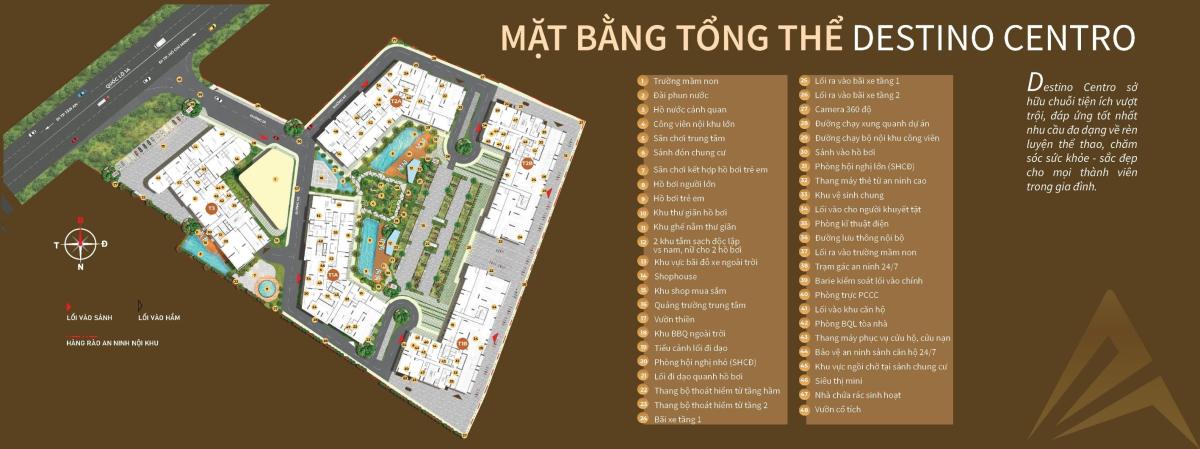 mặt bằng Destino Centro