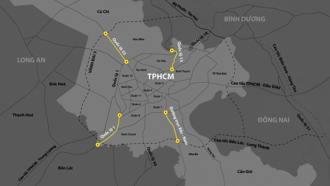 HĐND TP.HCM thông qua 4 dự án nâng cấp mở rộng quốc lộ 1, 13, 22 và đường Nguyễn Hữu Thọ hơn 57.000 tỷ đồng