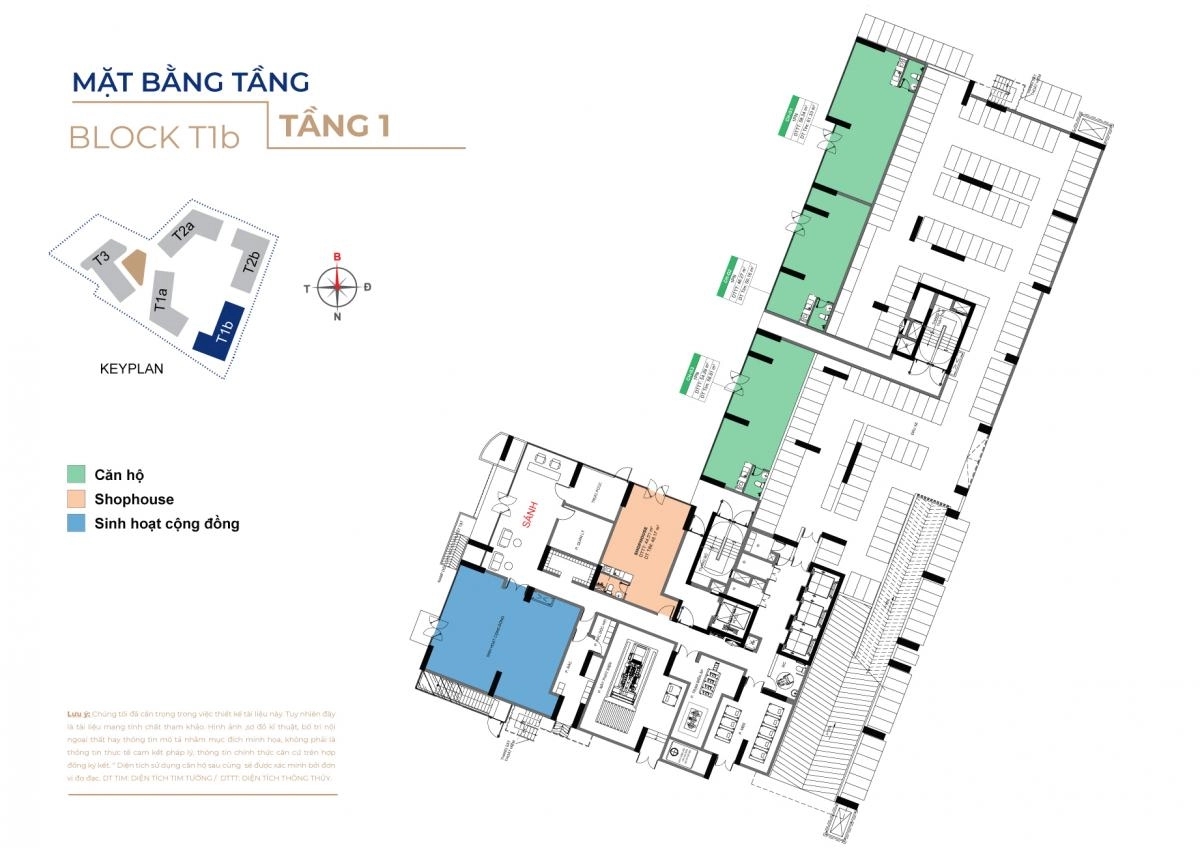 Mặt bằng Destino Centro block T2b