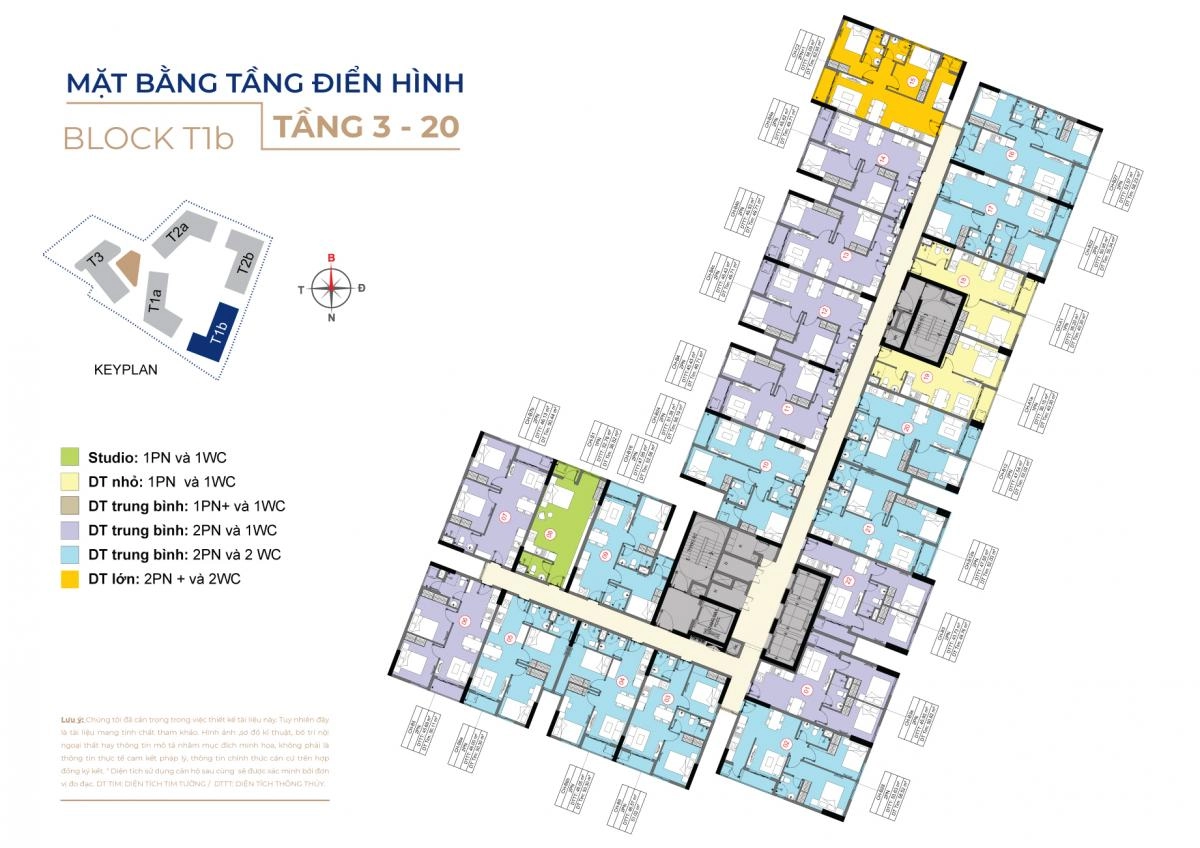 Mặt bằng Destino Centro block T2b