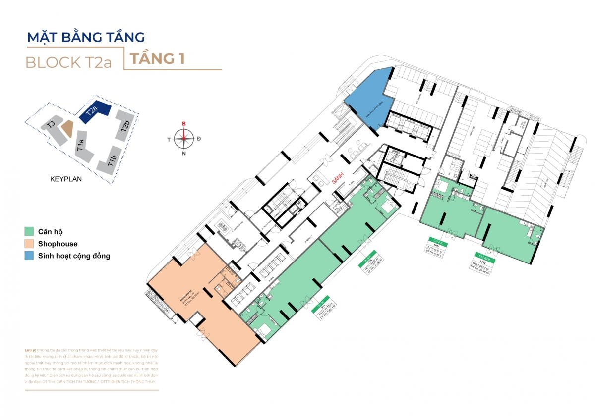 Mặt bằng Block T1a