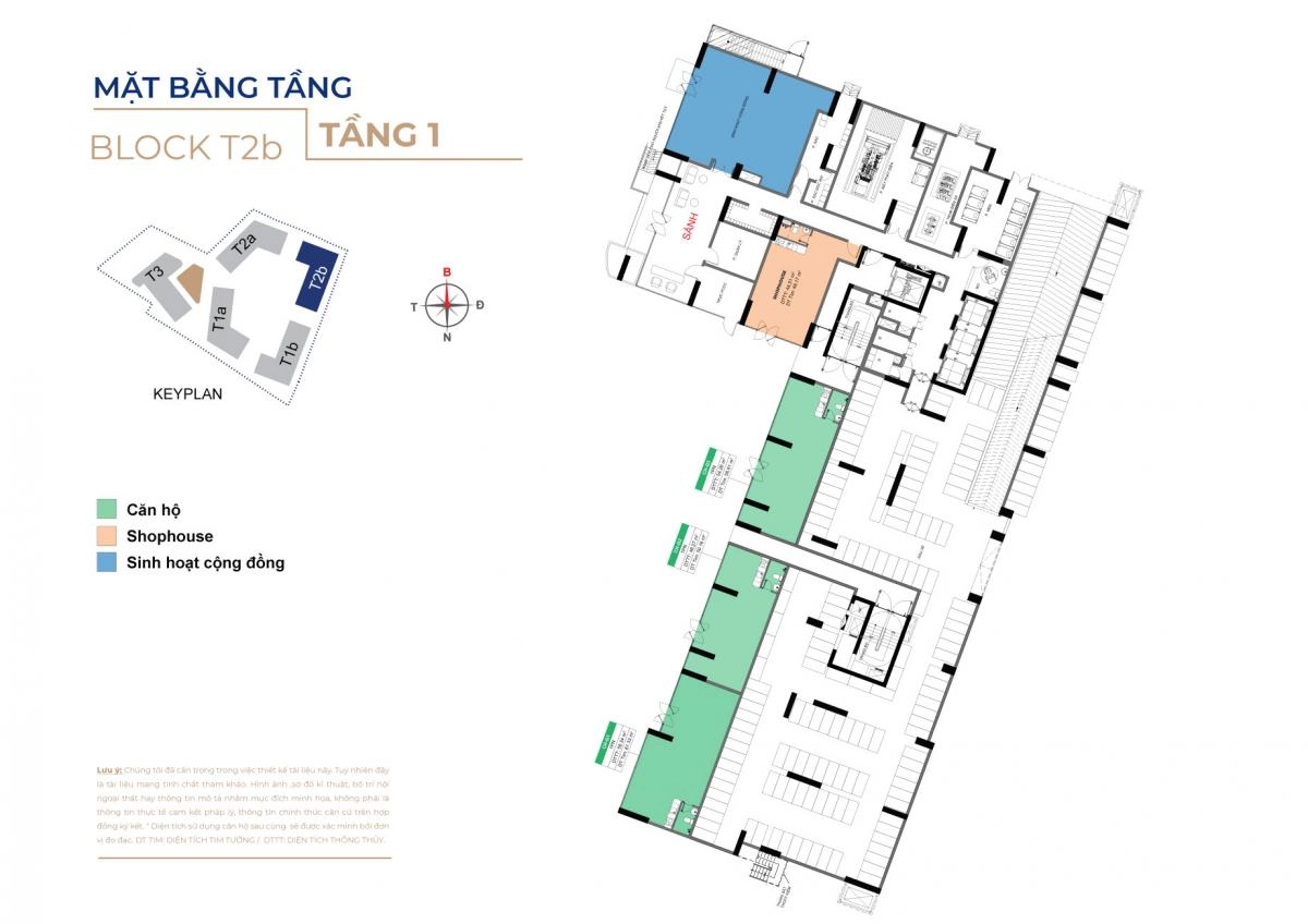 Mặt bằng Block T1b