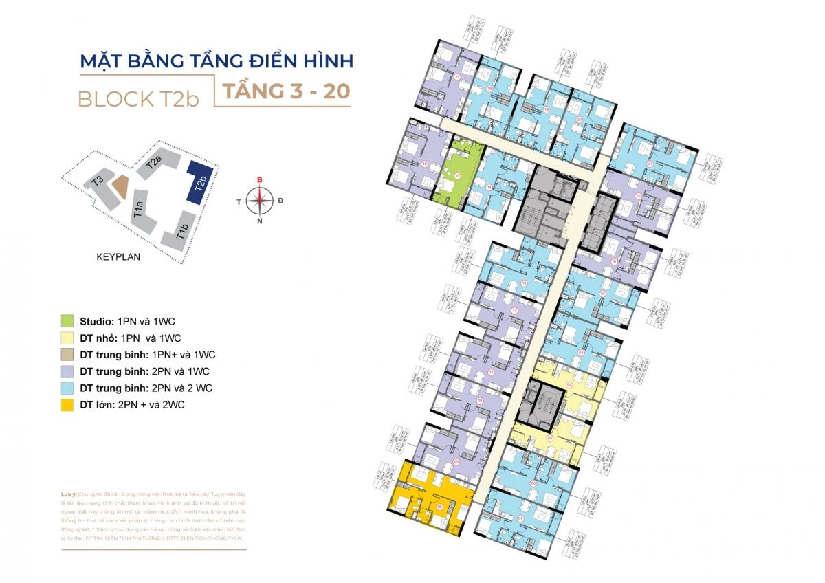 Mặt bằng Block T1b